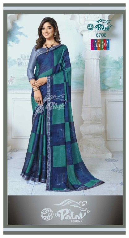 PALAV LAUNCH PAARNA VOL 67 KREEVA GEORGETTE CLASSY LOOK SAREE