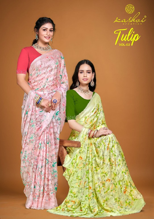 Kashvi Tulip Vol-2 Wholesale Rimzim With Cutwork Ethnic Sarees