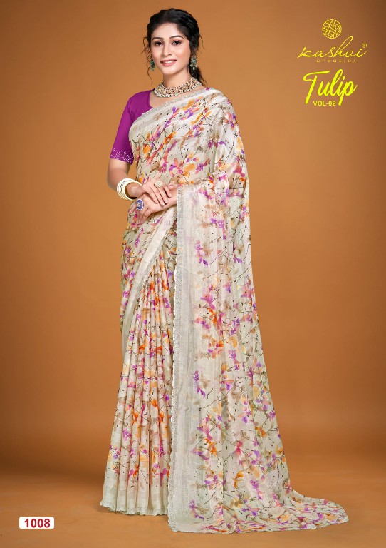 Kashvi Tulip Vol-2 Wholesale Rimzim With Cutwork Ethnic Sarees