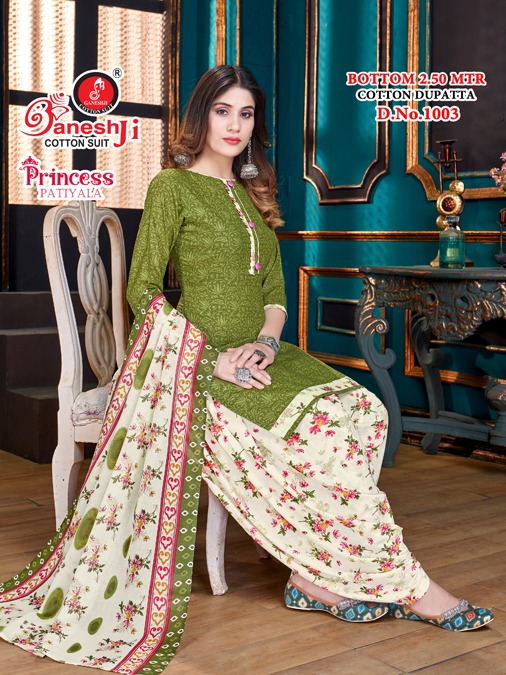 Ganeshji Princess Patiyala Vol-1 Wholesale Cotton Printed Patiyala Suits