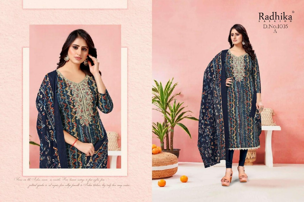 Radhika Azara Lotus Wholesale Pure Jaam Cotton Dress Material