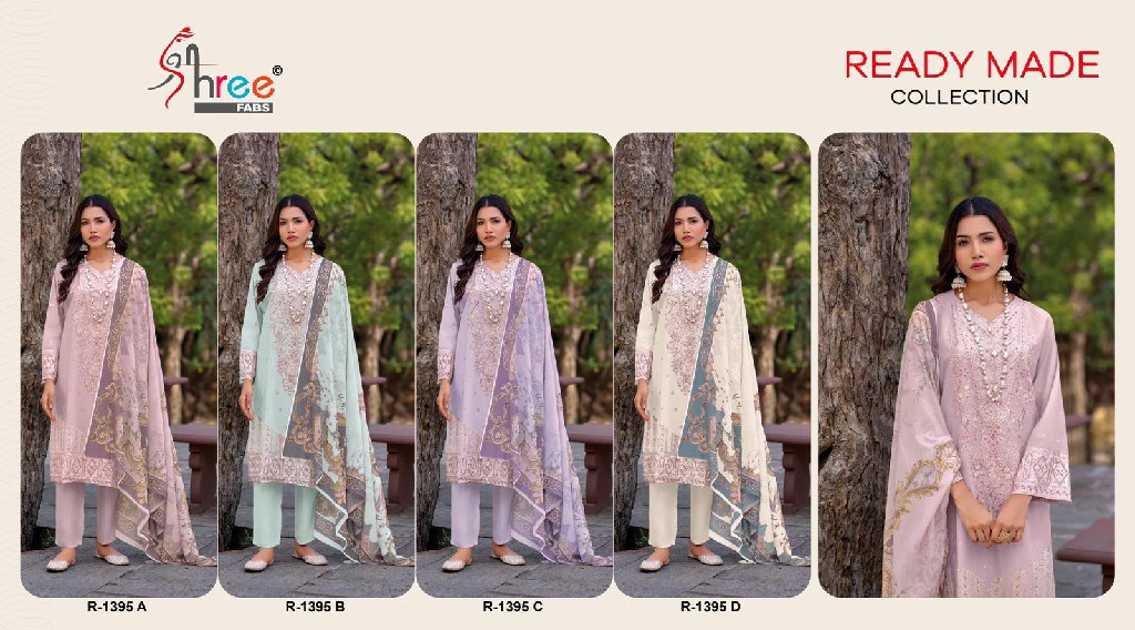 Shree Fabs R-1395 Wholesale Readymade Indian Pakistani Suits