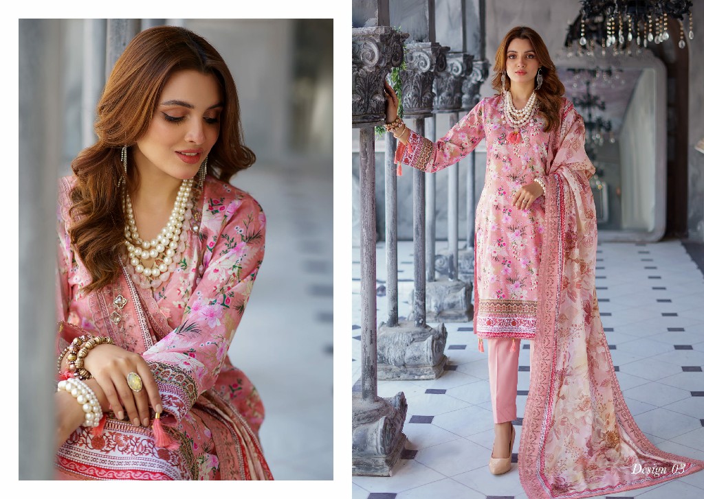 Alzohaib Cutwork Bliss Vol-2 Lawn Dupatta Edition Wholesale Pakistani Suits