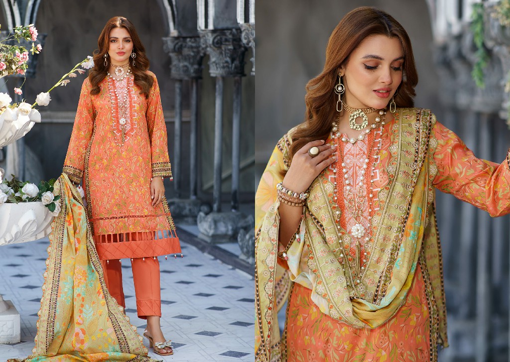 Alzohaib Cutwork Bliss Vol-2 Lawn Dupatta Edition Wholesale Pakistani Suits