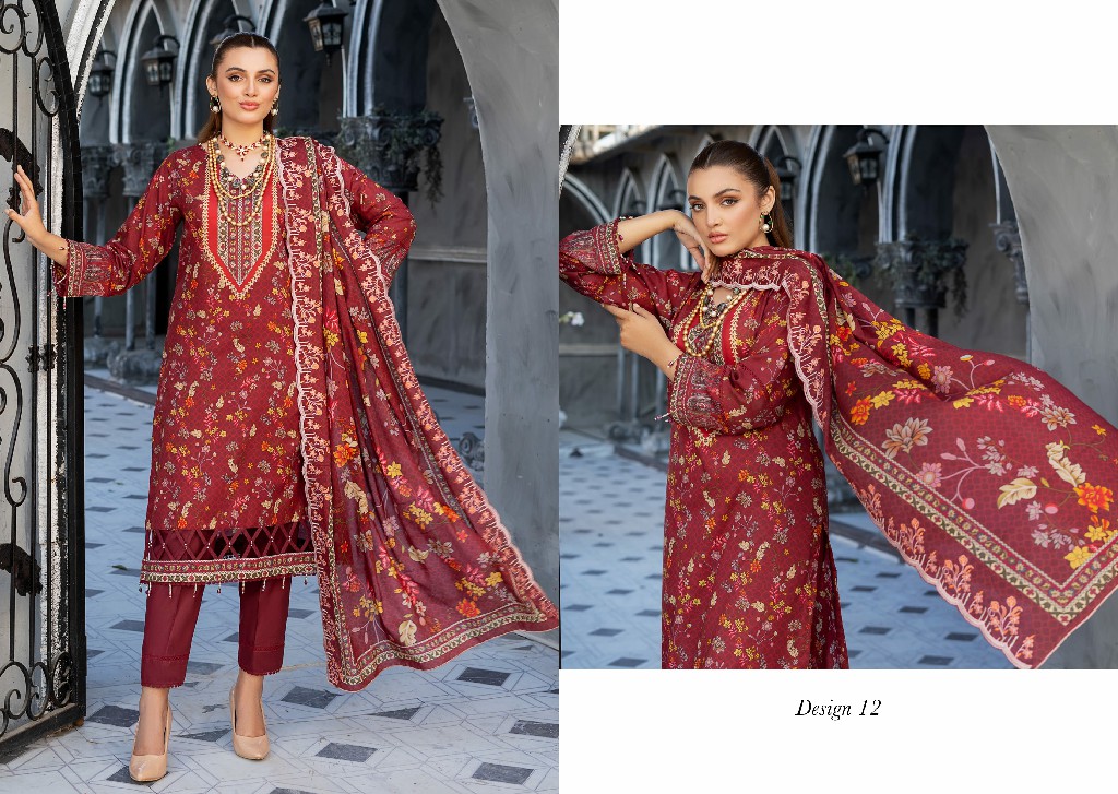 Alzohaib Cutwork Bliss Vol-2 Lawn Dupatta Edition Wholesale Pakistani Suits