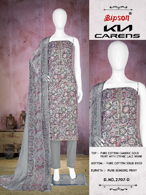 Bipson Kia Carens 2707 Wholesale Pure Cambric Cotton Dress Material