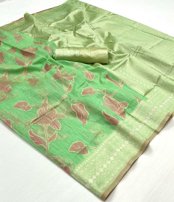 Rajbeer Kapri Linen Wholesale Handloom Weaving Party Wear Sarees