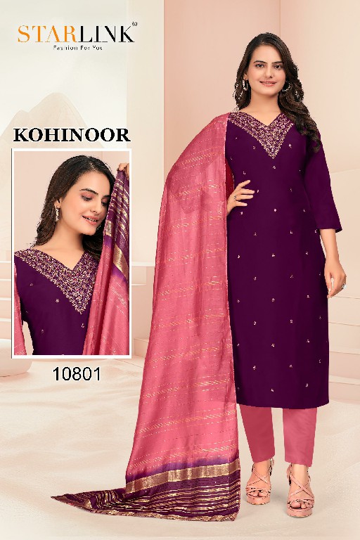 Starlink Kohinoor Wholesale Readymade 3 Piece Salwar Suits Combo
