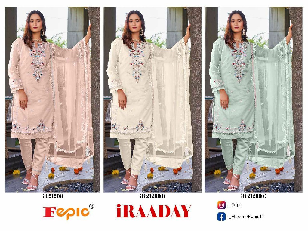 Fepic Iraaday IR-21208 Wholesale Indian Pakistani Concept Suits