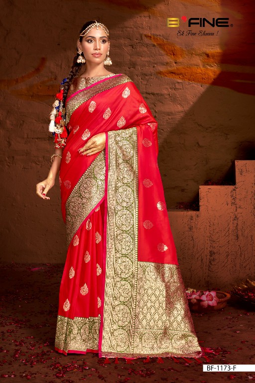 B Fine Joshita Wholesale Silk Fabrics Party Wear Ethnic Sarees