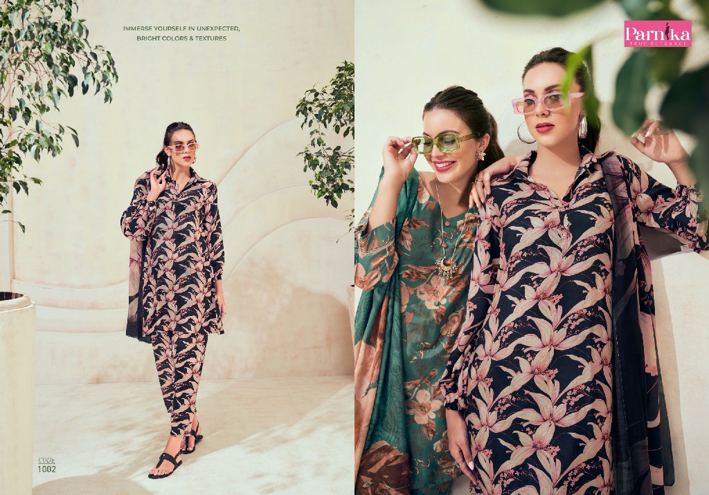 PARNIKA LAUNCH UNIVERSE CLASSIC LOOK DIGITAL SILK SALWAR KAMEEZ MATERIAL