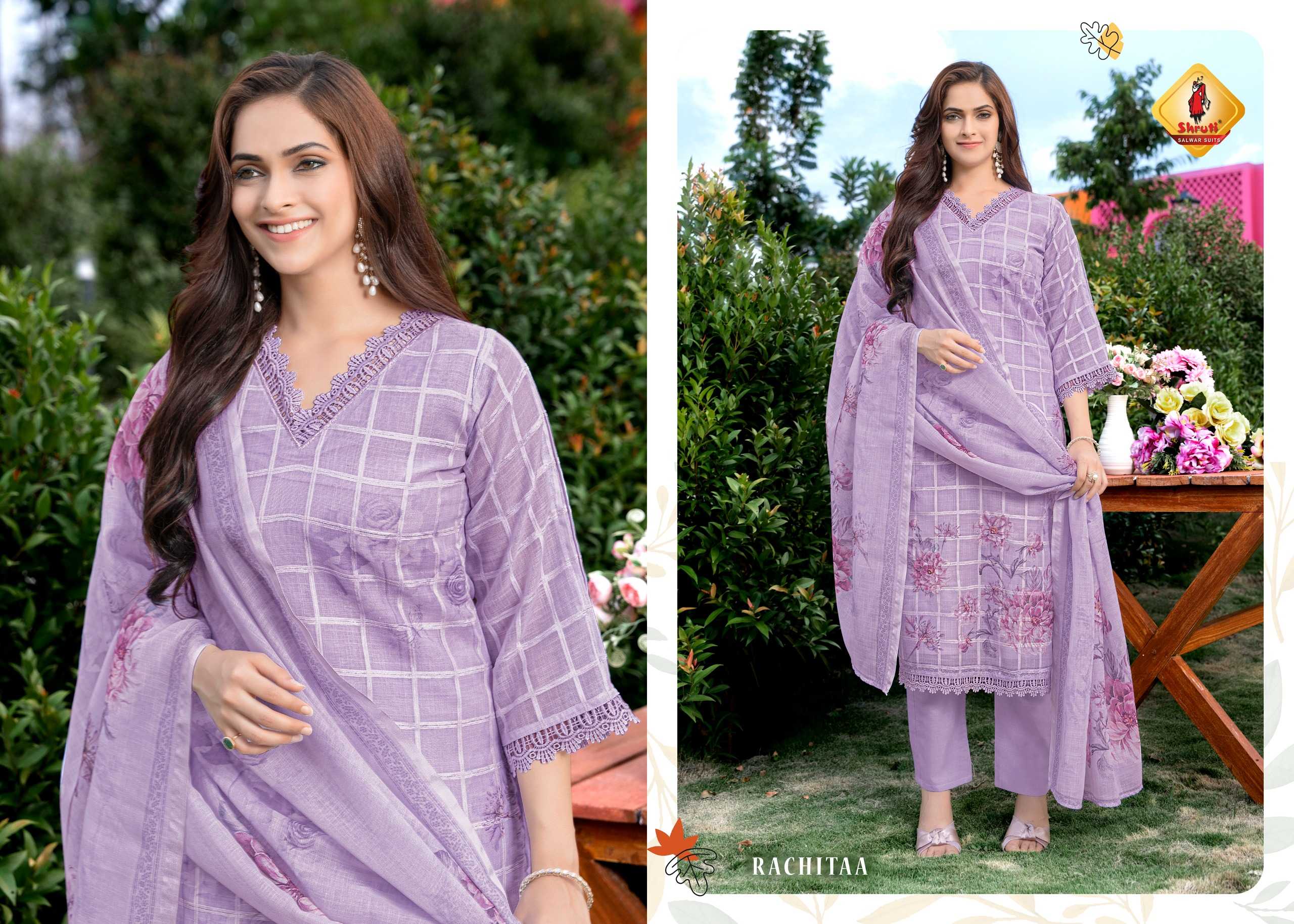 SHRUTI SUIT SHADES OF SUMMER FULLY STITCH PRETTY LOOK SALWAR SUIT