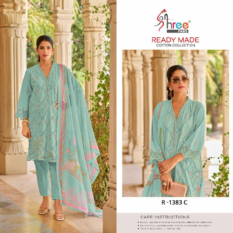 Shree Fabs R-1383 Wholesale Readymade Indian Pakistani Suits