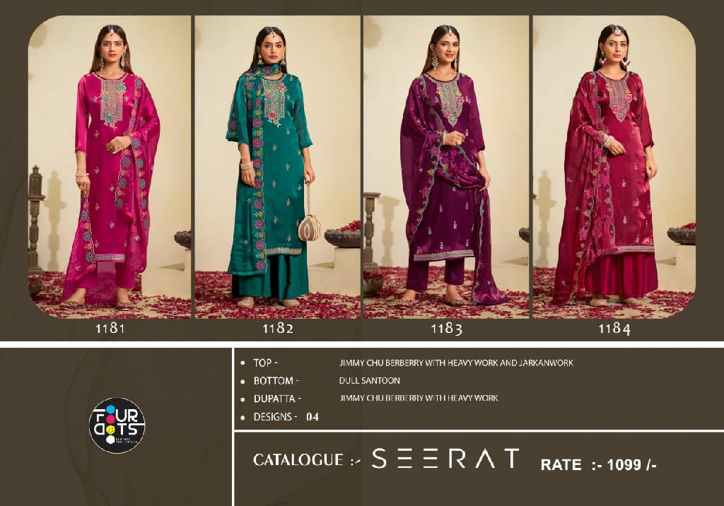 FOURDOTS PRESENTS SEERAT JIMMY CHU SURPRISING 3PCS SALWAR KAMEEZ