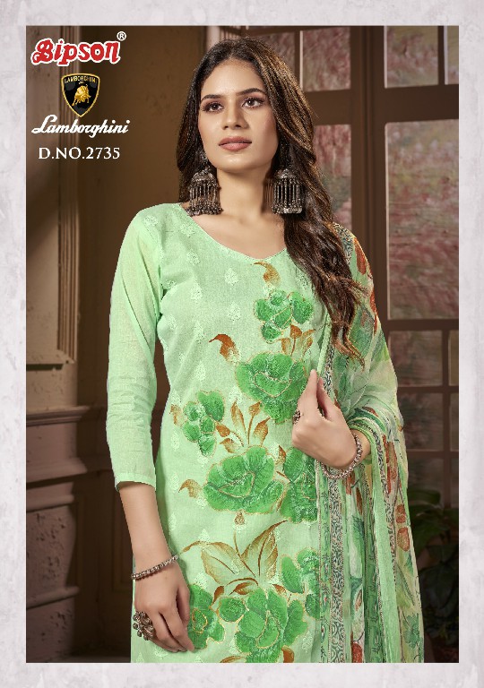 Bipson Lamborghini 2735 Wholesale Pure Cotton With Ethnic Handprint Dress Material