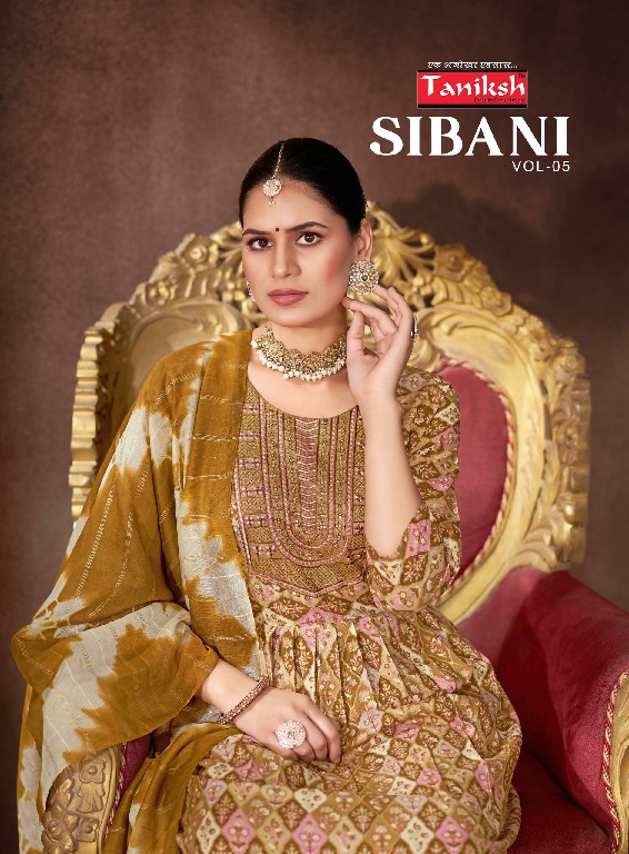 Taniksh Sibani Vol-5 Wholesale Skivans Embroidery Work Kurti With Pant And Dupatta