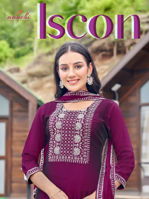 Aanchi Iscon Wholesale Rangila Silk Kurtis With Pant And Dupatta