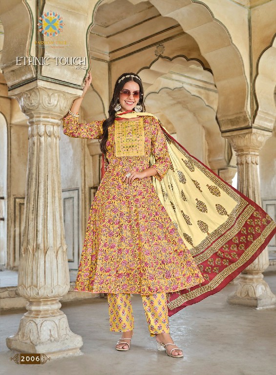 PASSION TREE ETHNIC TOUCH VOL 2 BEAUTIFUL ANARKALI STYLE KURTI PANT DUPATTA IN PLUS SIZE