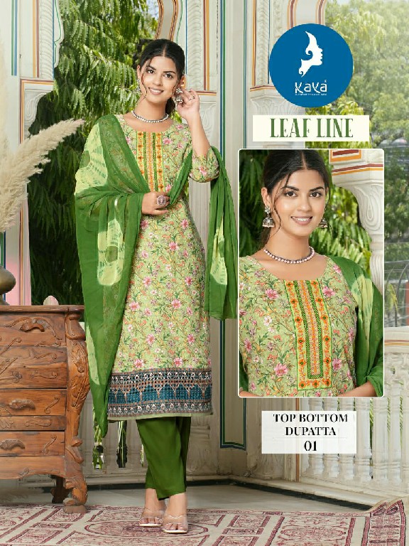 Kaya Leaf Line Wholesale 3 Piece Concept With Straight Cut Collection