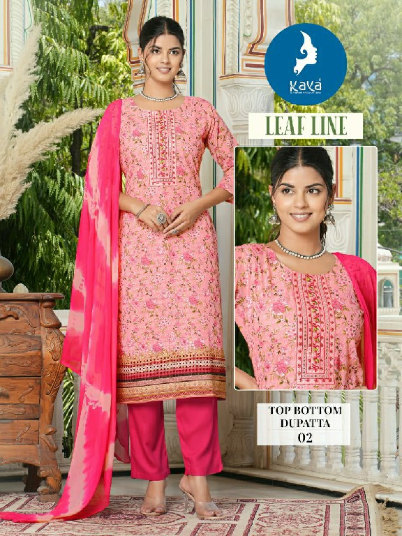 Kaya Leaf Line Wholesale 3 Piece Concept With Straight Cut Collection