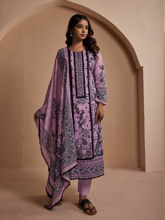 SHIVAAY PRESENT SHEZLIN DIGITAL PRINT HANDWORK PAKISTANI 3PCS SUIT WHOLESALER