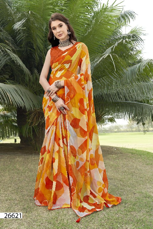Vallabhi Leena Vol-4 Wholesale Georgette Fabrics Indian Sarees