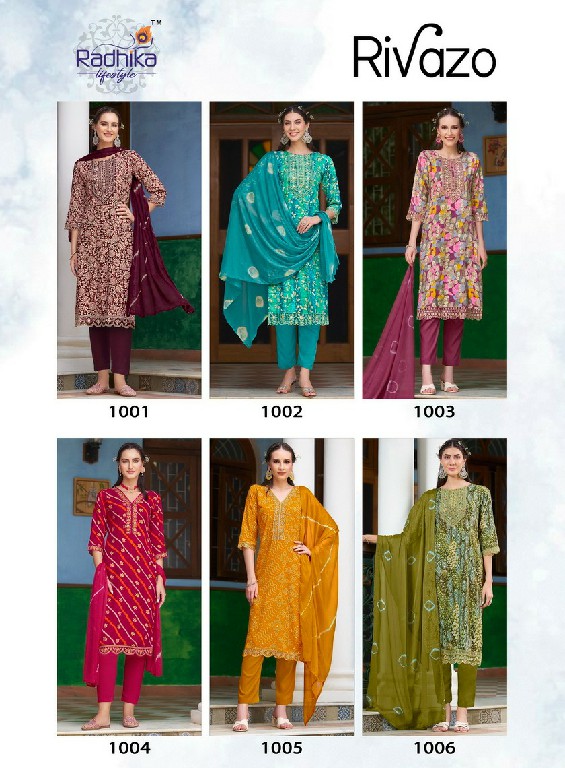 Radhika Lifestyle Rivazo Vol-1 Wholesale Top Pant With Dupatta