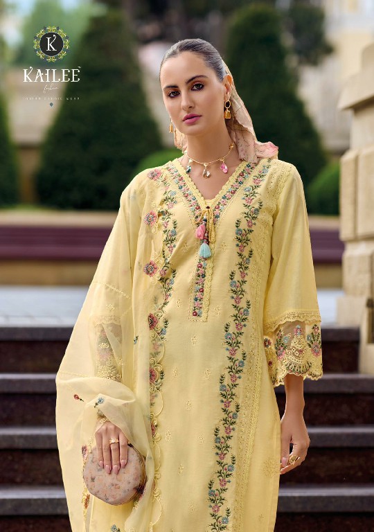 Kailee Tehjeeb Wholesale Pure Cotton Kurtis With Pant And Dupatta