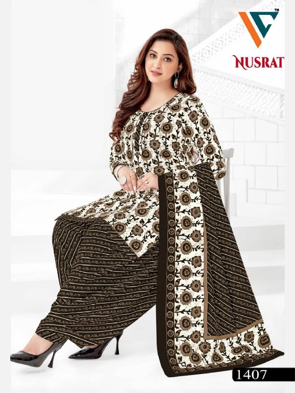 Vandana Nusrat Vol-14 Wholesale Cotton Printed Dress Material