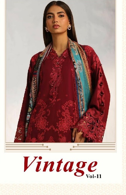 SHRADDHA VINTAGE VOL 11 LAWN MODEL PAKISTANI SALWAR KAMEEZ