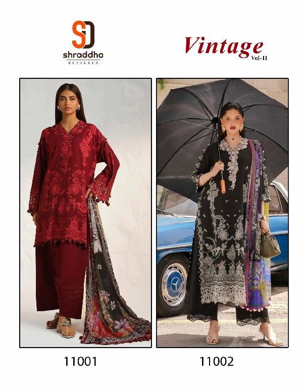 SHRADDHA VINTAGE VOL 11 LAWN MODEL PAKISTANI SALWAR KAMEEZ