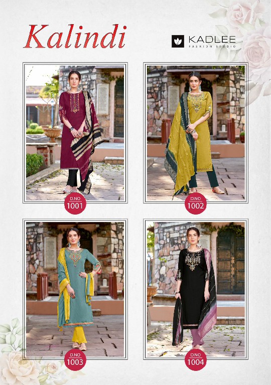 KADLEE LAUNCH KALINDI VISCOSE WEAVING PATTERN CASUAL WEAR READYMADE 3PCS DRESS