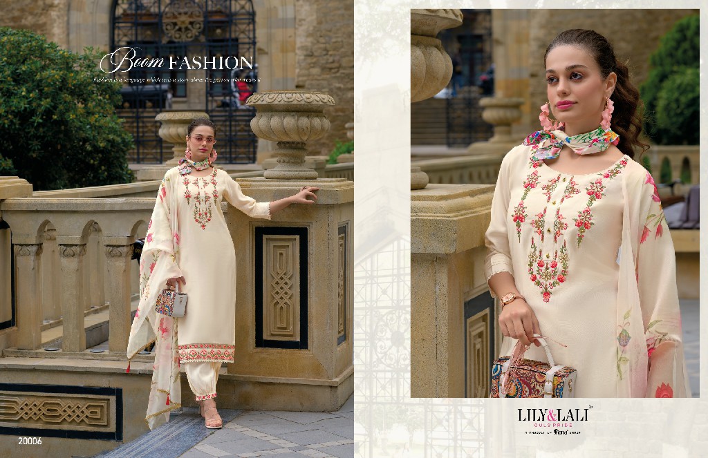 LILY AND LALI AFGHANI VOL 4 FANCY SILK PARTY WEAR HANDWORK FULL STITCH SALWAR KAMEEZ