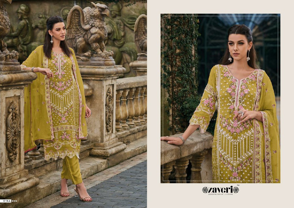 ZAVERI FEMINA COLOUR EDITION VOL 2 EMBROIDERY WORK ORIGINAL PAKISTANI FULL STITCH SALWAR SUIT