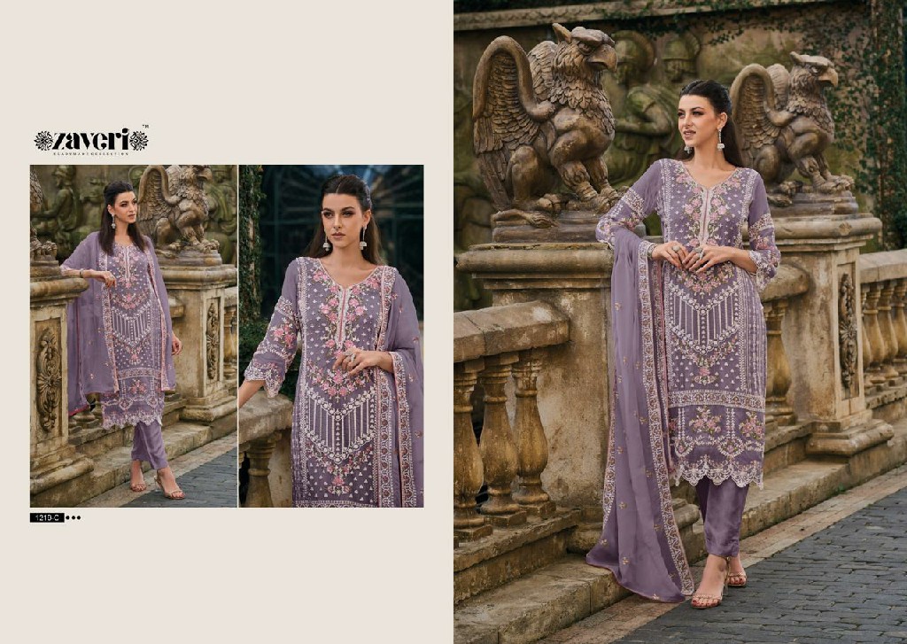 ZAVERI FEMINA COLOUR EDITION VOL 2 EMBROIDERY WORK ORIGINAL PAKISTANI FULL STITCH SALWAR SUIT