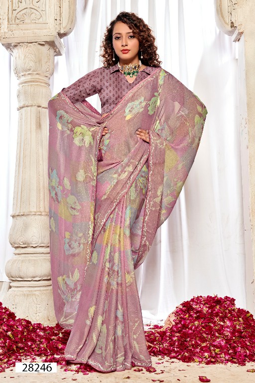 Vallabhi Omya Wholesale With Fancy Swarovski Work Sarees