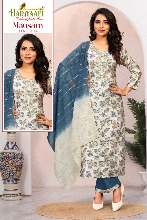 Hariyaali Mausam Vol-2 Wholesale Modal Foil Print Long Kurtis With Pant And Dupatta