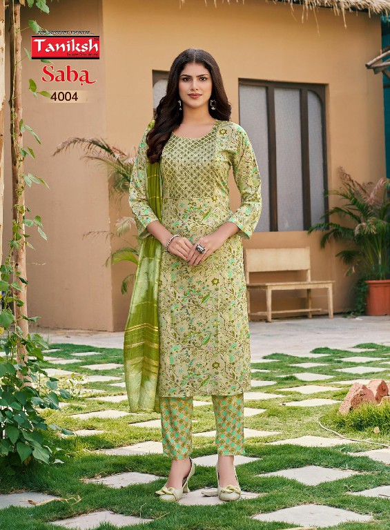 Taniksh Saba Vol-4 Wholesale Embroidery Readymade 3 Piece Suits