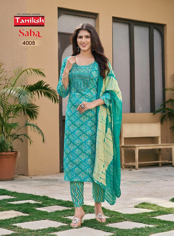 Taniksh Saba Vol-4 Wholesale Embroidery Readymade 3 Piece Suits