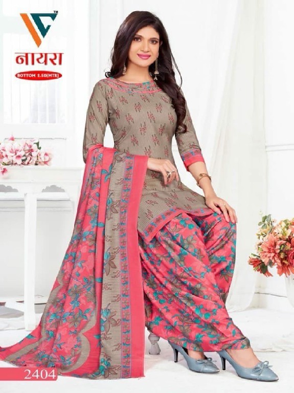 Vandana Nayra Vol-24 Wholesale Soft Cotton Finish Dress Material
