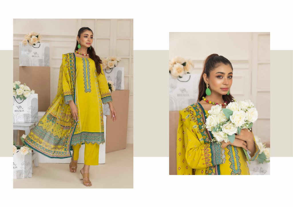 Regalia Salina Digital Printed Lawn Vol-19 2024 Collection Pakistani Suits