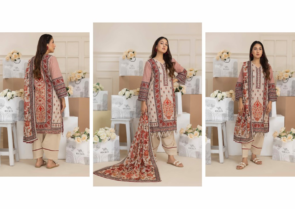 Regalia Salina Digital Printed Lawn Vol-19 2024 Collection Pakistani Suits