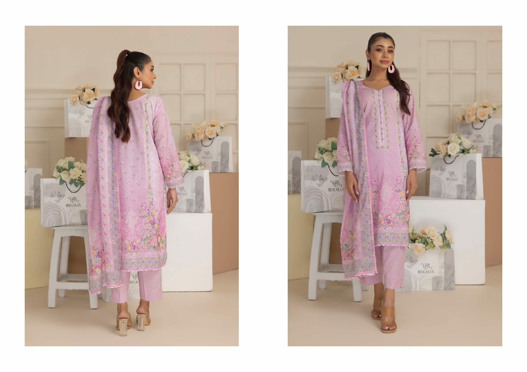 Regalia Salina Digital Printed Lawn Vol-19 2024 Collection Pakistani Suits