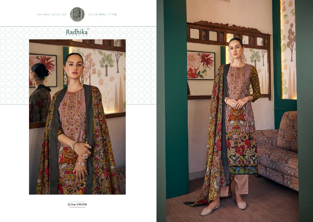 Radhika Azara Afshana Vol-2 Wholesale Cambric Cotton With Work Dress Material