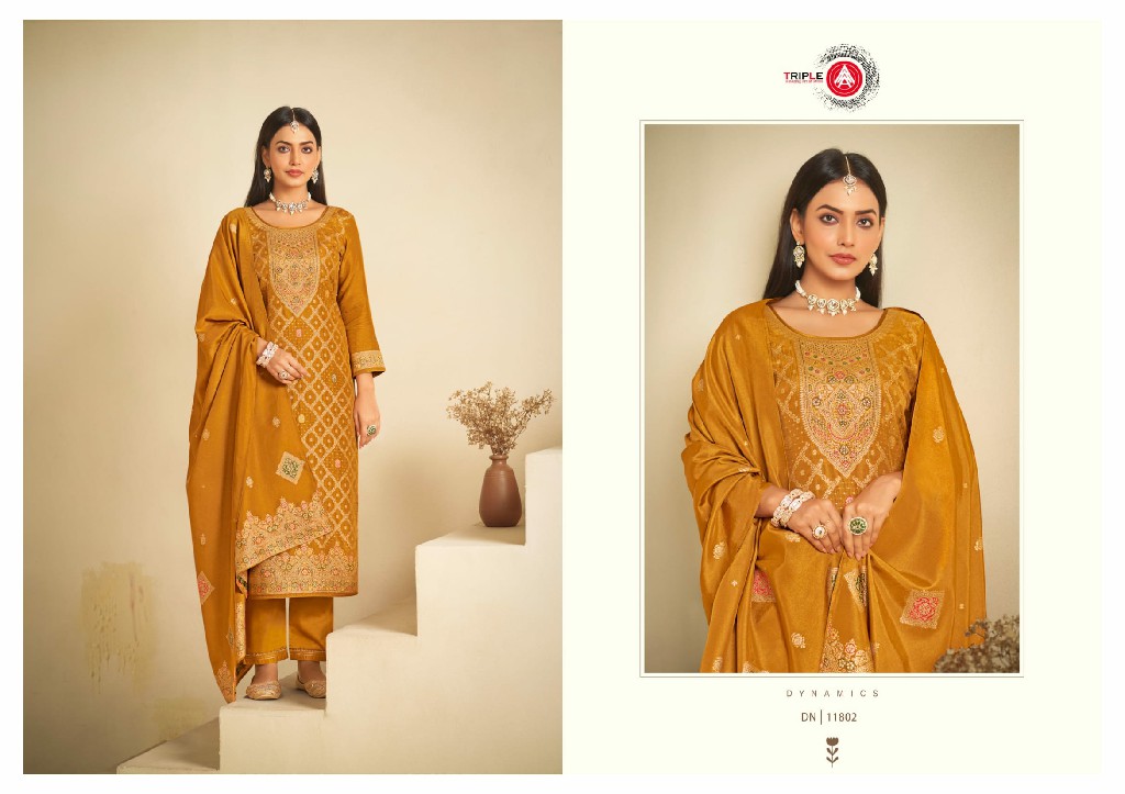 TRIPLE AAA CRED VISCOS RUSSIAN SILK MINAKARI WORK CLASSIC LOOK SALWAR SUIT