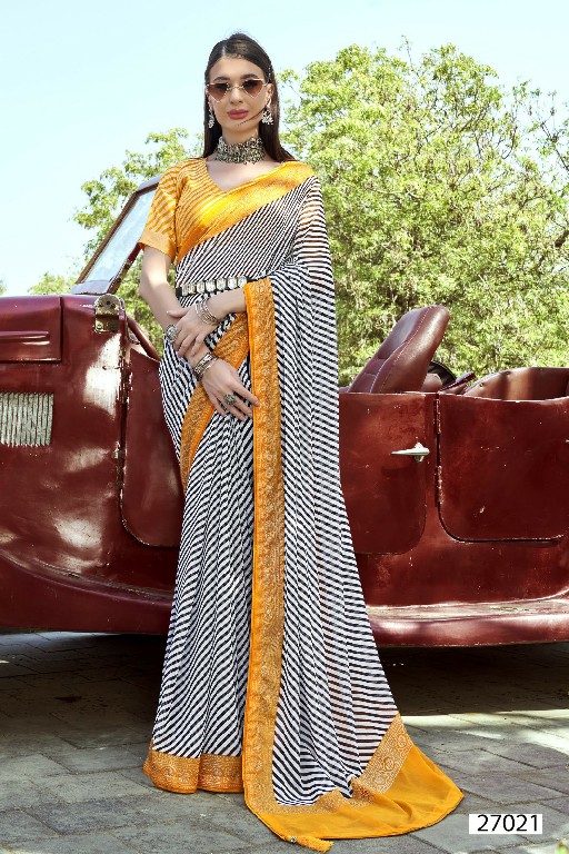 Vallabhi Aleemah Wholesale Georgette Ethnic Sarees