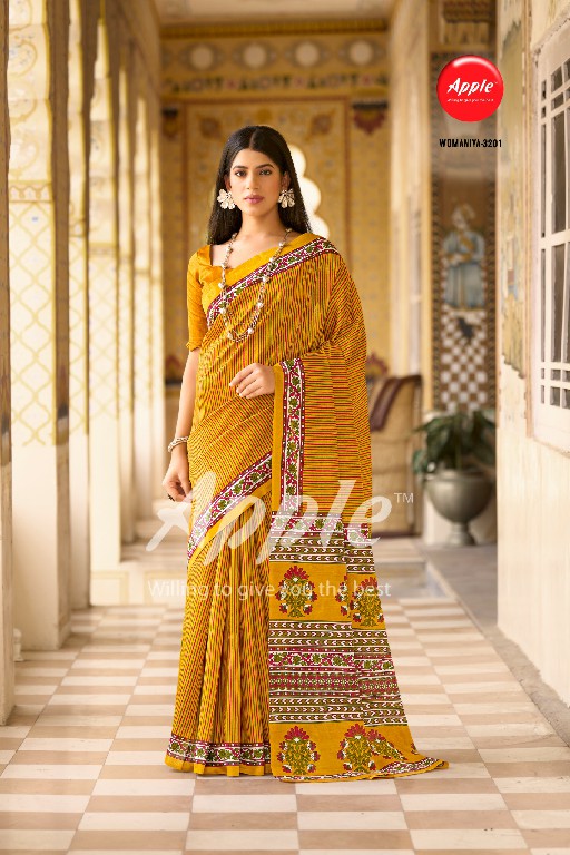 Apple Womaniya Vol-32 Wholesale Bhagalpuri Fabrics Sarees
