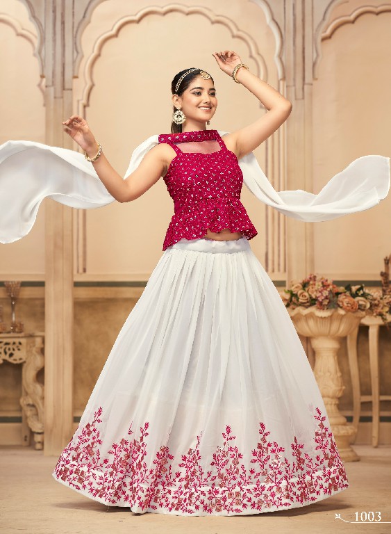 Banwery Indian Women Pure Georgette With Embroidery Stitched Lehengas Choli