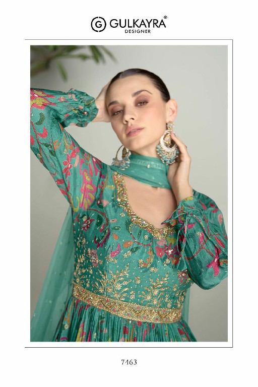 Gulkayra Anayah Wholesale Mirror Work And Hand Work Free Size Stitched Gowns