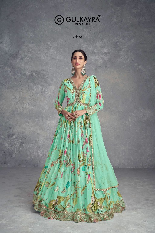 Gulkayra Anayah Wholesale Mirror Work And Hand Work Free Size Stitched Gowns